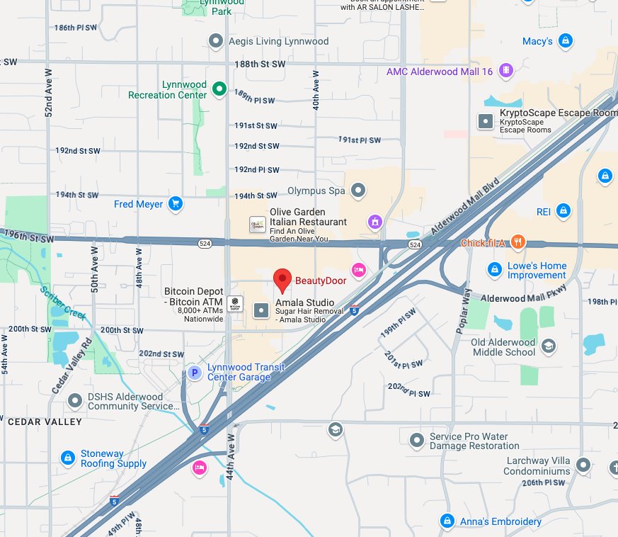 BeautyDoor Location Map